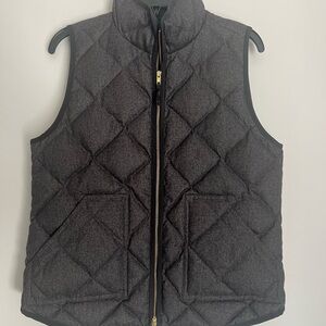 J. Crew Gray Quilted Vest